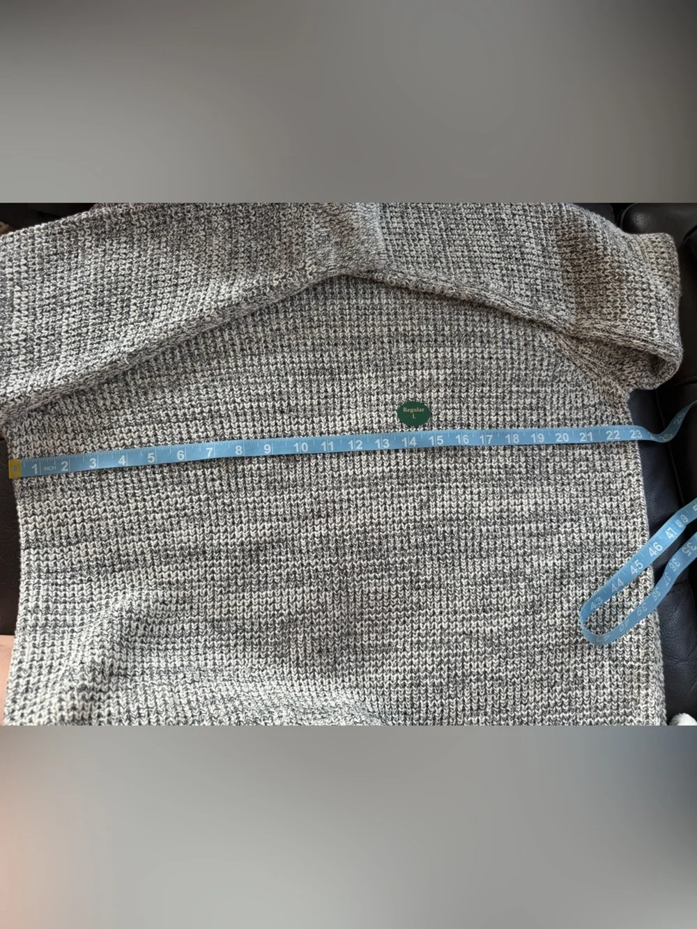 L.L.Bean Men's Organic Cotton Waffle Rollneck Crew Sweater Size Large